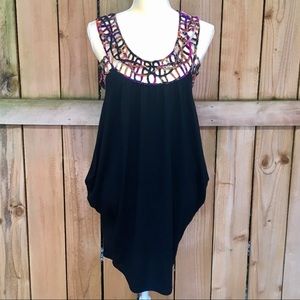 Nina & Sue Caged Neckline Pegged Dress EUC